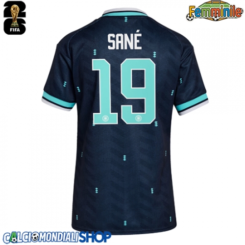 Maglie da calcio Germania Leroy Sane #19 Seconda Maglia Femminile Mondiali 2026  Manica Corta